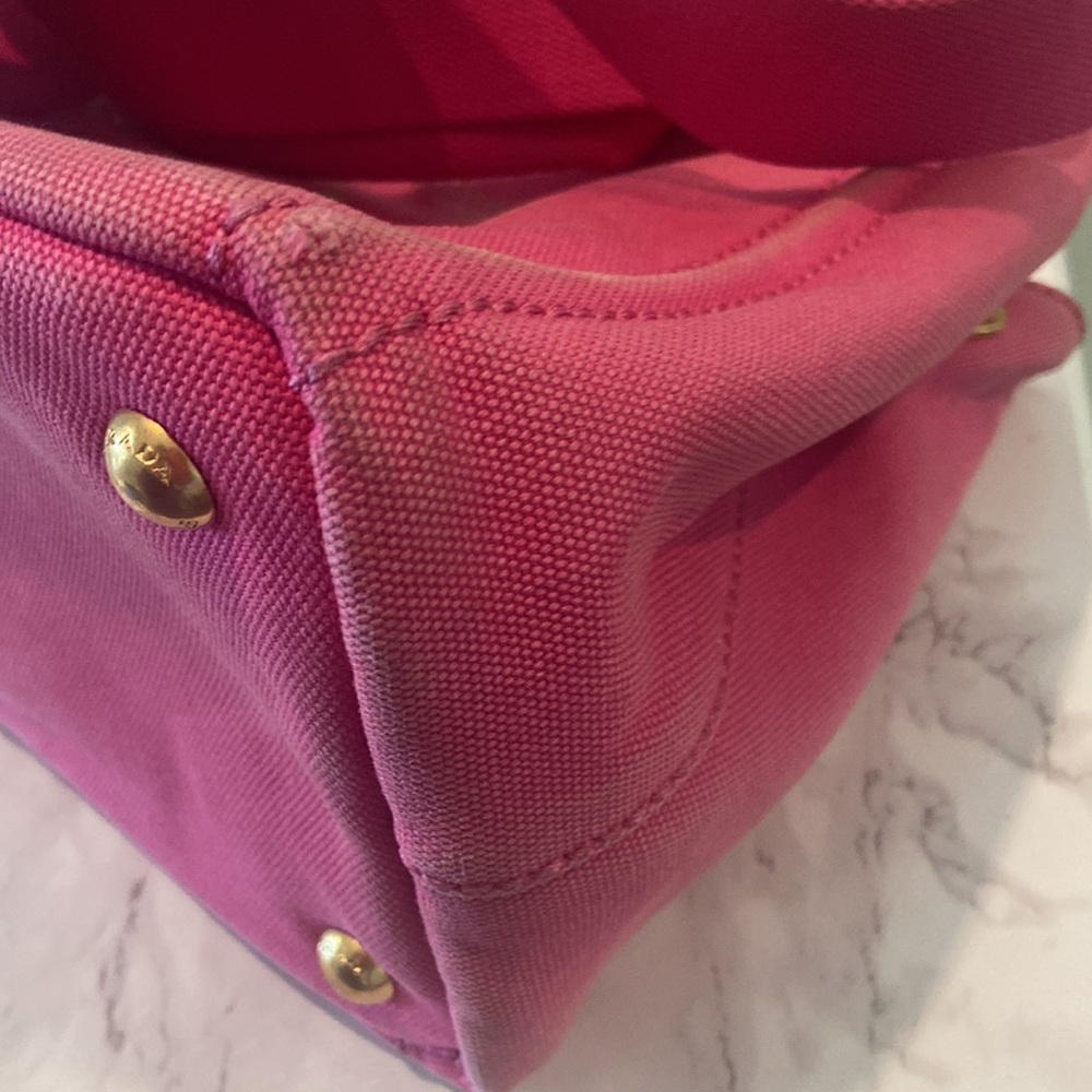 🇮🇹PRADA CABAS HOT PINK CROSSBODY/ TOP HANDLE - Picture 7 of 17